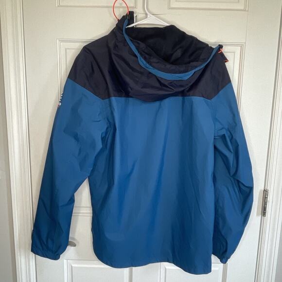 TRIBORD Decathlon Sailing 100 Hooded Rain Jacket Blue Sz S Waterproof Outdoors - Picture 8 of 15